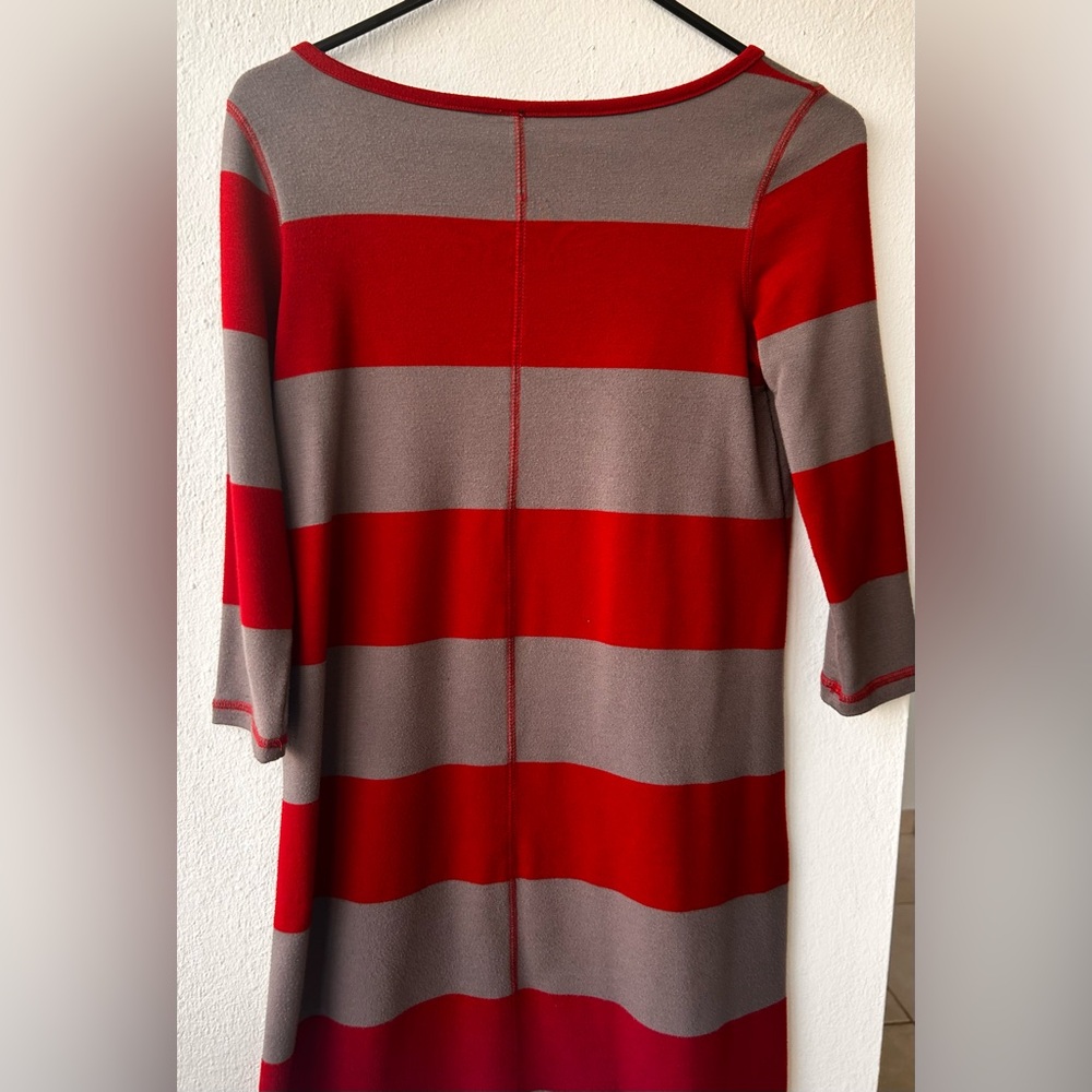 Preowned Jessica Simpson Striped Red & Grey Dress – Size XS